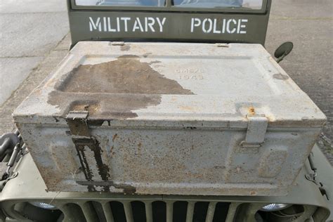 WW2 US Army Transport Ammunition Box Metal Crate Transport 